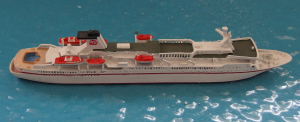 Passenger vessel "Berlin" (1 p.) GER 1987 no. 69a from Albatros
